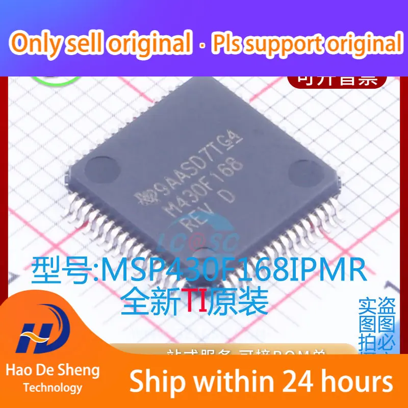 

10 шт./лот MSP430F168IPMR LQFP-64 новый оригинальный фотоаккумулятор