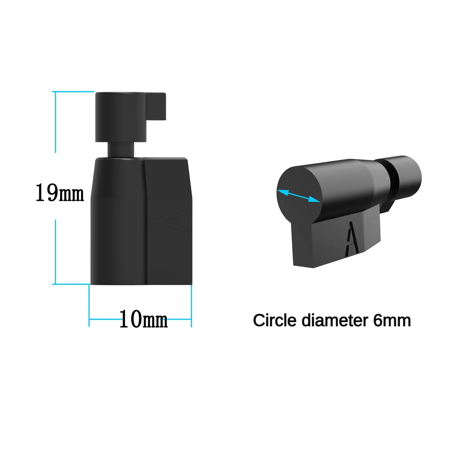 Disposable Permanent Lock Plastic Keys for Male Sissy Chastity Cage Holy Trainer Forever Lock 5 Pieces Cock Cage Accessory