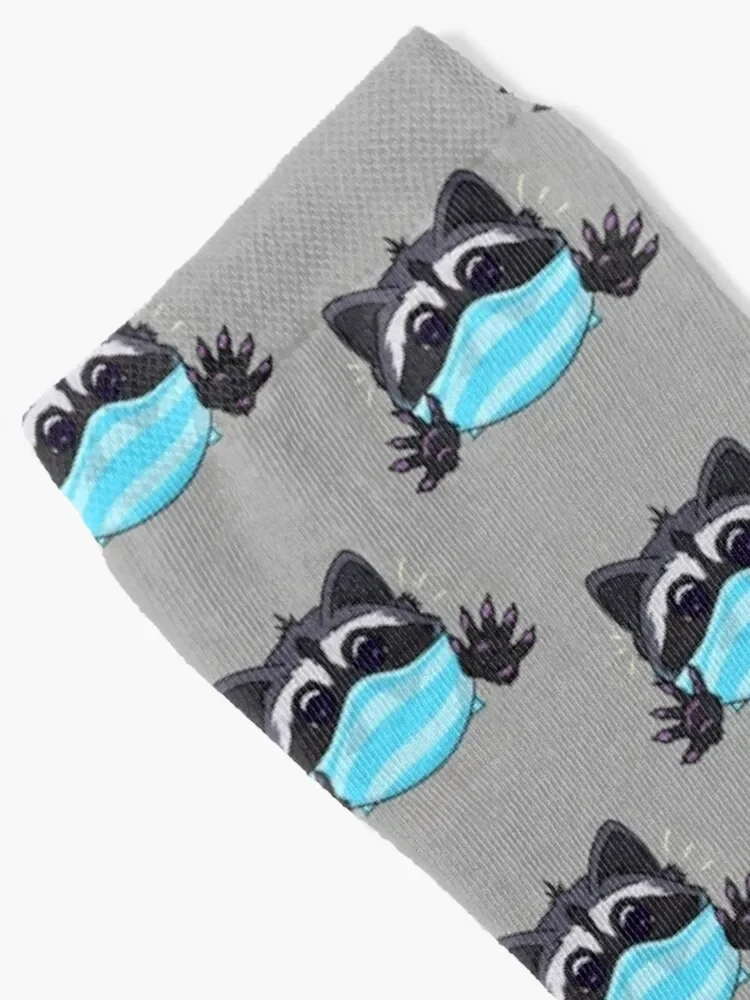 Facemasked Raccoon Socks Argentina Run golf Woman Socks Men's