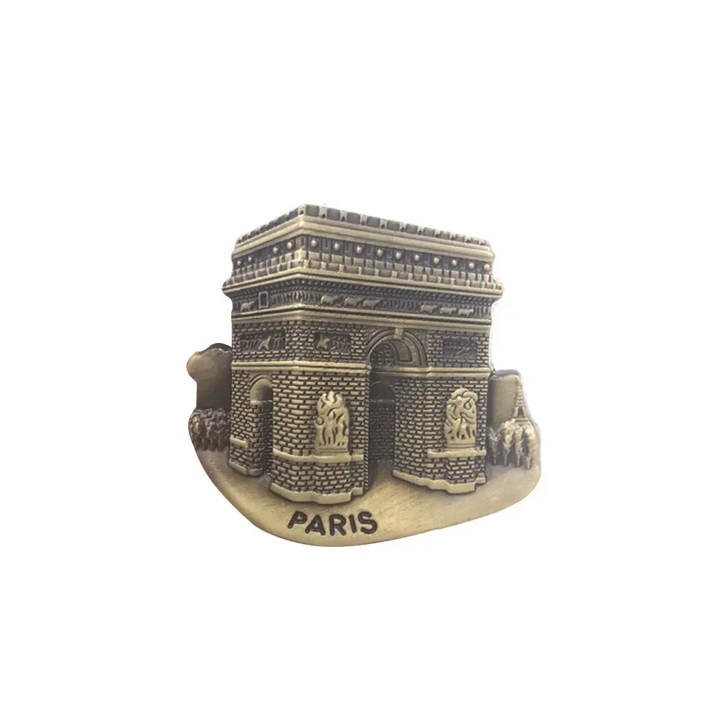 World Travel Landmark Refrigerator Magnet - Metal Keepsake