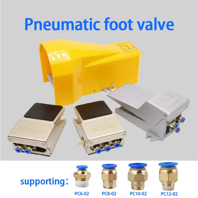 Pneumatic Foot Pedal Valve Cylnder Control 4F210-08L Switch FV320 Reversing 420 4F210-08L Ttwo Position Five Links 1