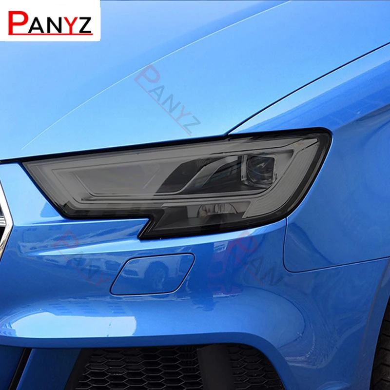 Per Audi A3 S3 Rs3 8V 2013-On Sportback Car Headlight Tint Pellicola Protettiva Nera Protezione Adesivo Tpu Trasparente
