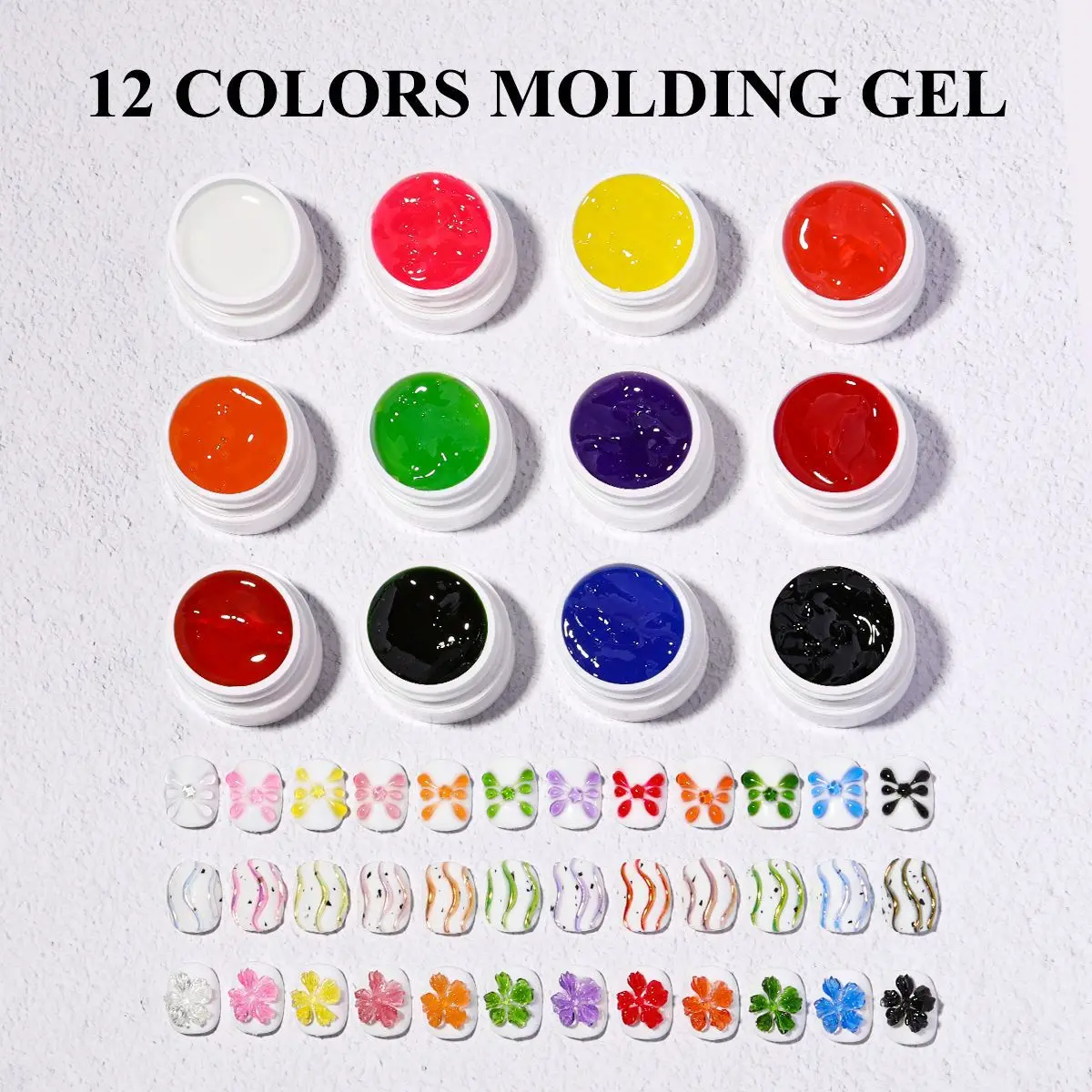 5ml 3D 네일 아트 조형 젤 (네일 아트 DIY 조각용 솔리드 네일 젤 폴리쉬 페인팅 라이너 5D 조형 모델링 매니큐어 DIY)