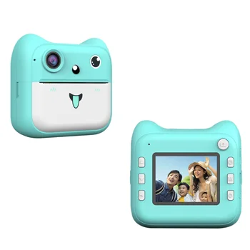 Fotocamera per Bambini con Stampante Termica Mini, Videocamera Digitale Giocattolo, Regalo per Bambini e Bambine dai 4 ai 12 Anni