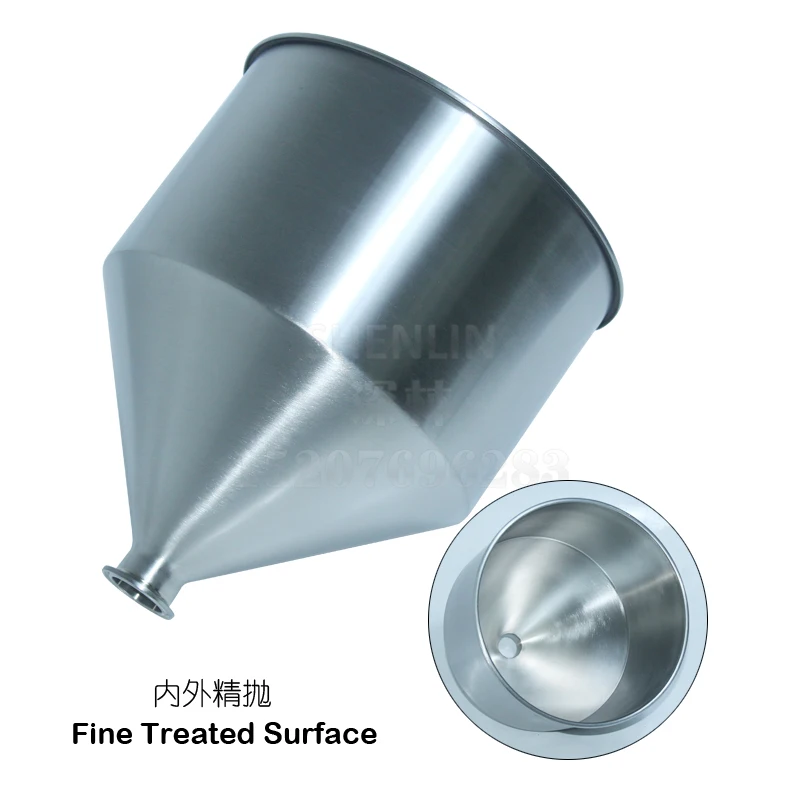 Filling Machine Hopper 10L/30L/50 SS304*1.5MM round container for Piston Filler material storage with Lid SHENLIN spare Part
