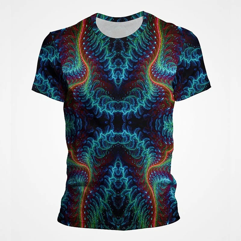 

Abstract Colorful Vortex Graphic T Shirts Men 3d Print Mens Tee Tops Summer Short Sleeve O Neck Streetwear Tshirt Ropa Hombre