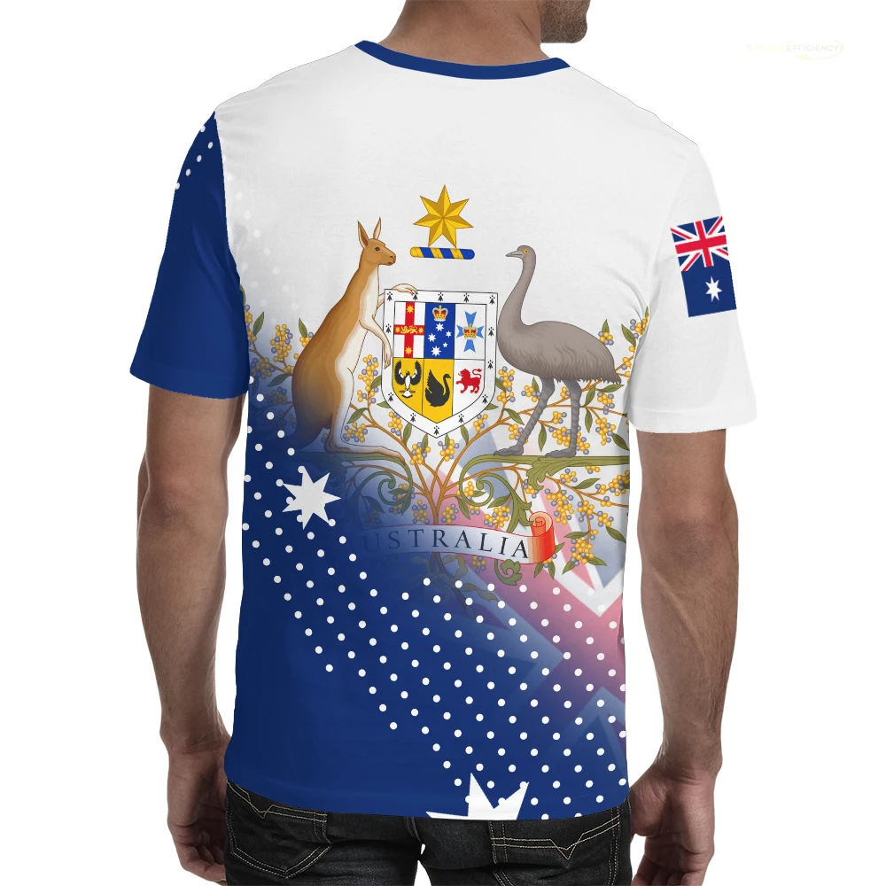 Sommer Australien Flagge Grafik T Shirts Männer Mode Sport Kurzarm Lose T-shirt Australischen Fußball Team Unisex Tops – Detail 6