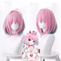 1 Pink Gradient Blue Dumb Hairy Jellyfish Head Role Playing Idol Master Cinderella Dreaming Liya Dreaming cosplay wig