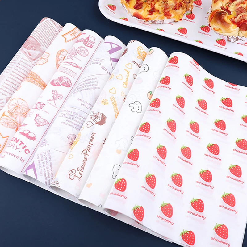 50 Sheets Greaseproof Deli Paper, Non-Stick Sandwich Wrapping Paper, Oil-Proof Baking P... - SKU NSSW1547 - UGI Packaging