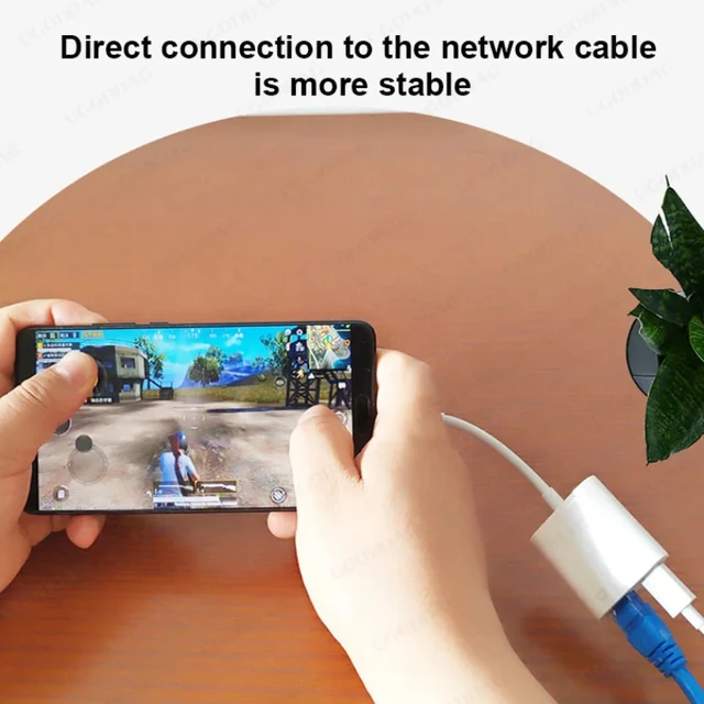 USB C에서 RJ45 기가비트 이더넷 LAN 어댑터