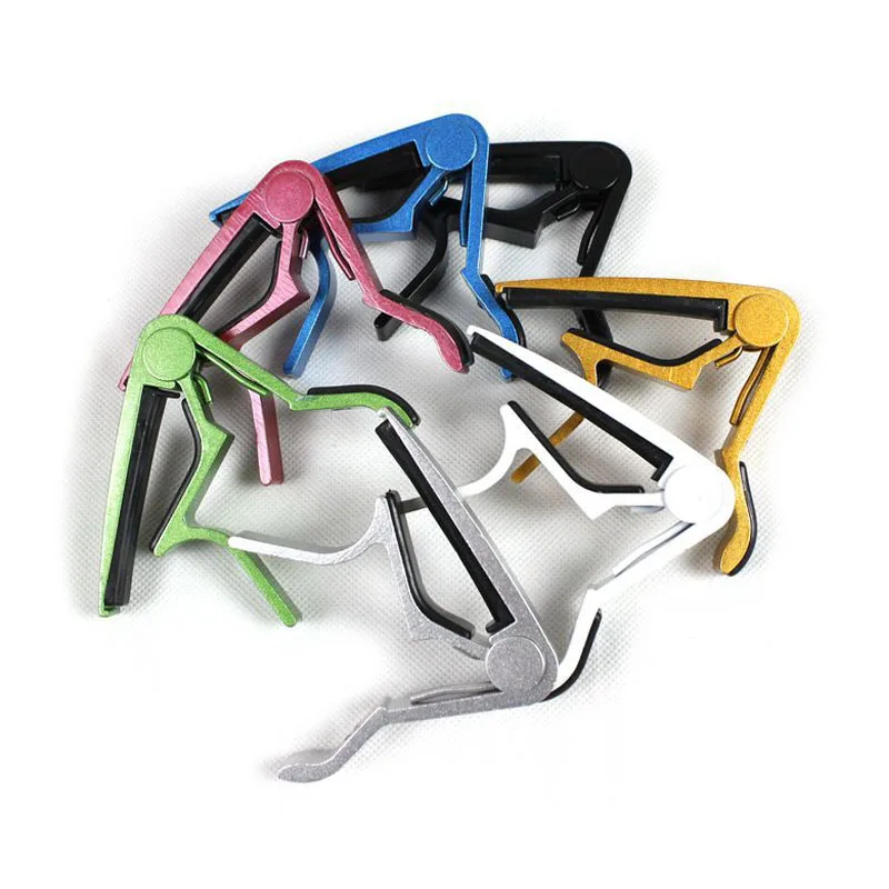 

High Quality Aluminium Alloy Silver Quick Change Clamp Key Acoustic Classic Guitar Capo for Tone Adjusting Guitar Guitar Tuner