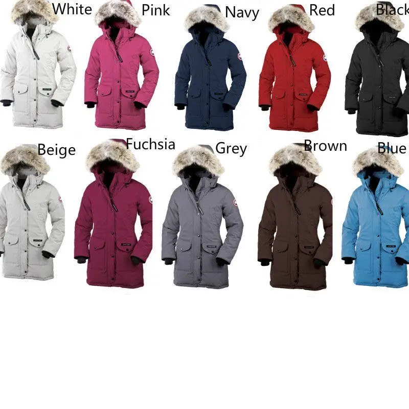 

Winter new fashion women's thick white goose down medium long hooded disc buckle literary down jacket woman
