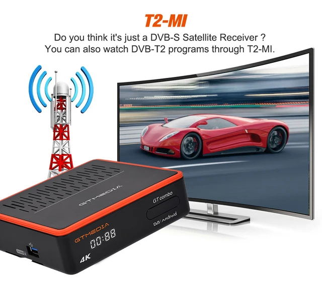 4K Gtmedia Android 9.0 WiFi IPTV Decodificador TDT RECEPTOR COMBO - China  Decodificador de televisión Setellite, Android TV Box