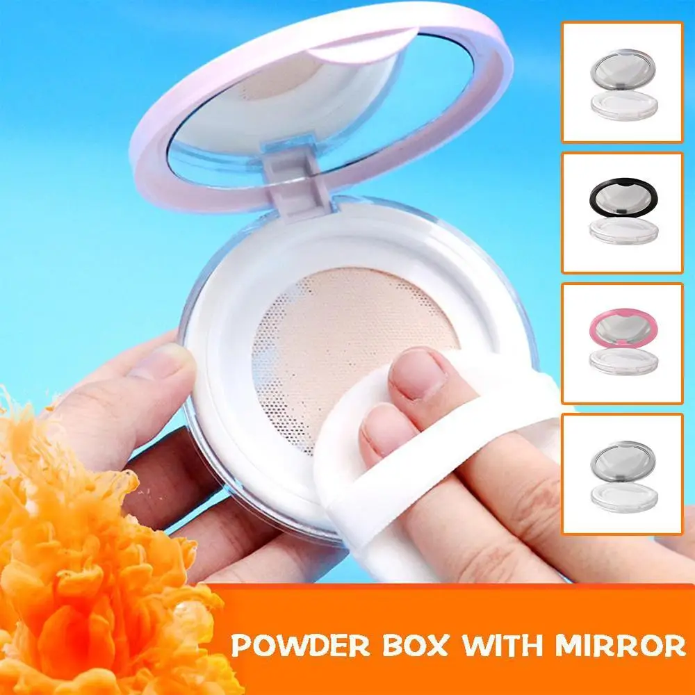 

Makeup Powder Refillable Case With Mirror Empty Organizer Portable Makeup Accessories Tools Loose Container Powder Makeup T A4E0