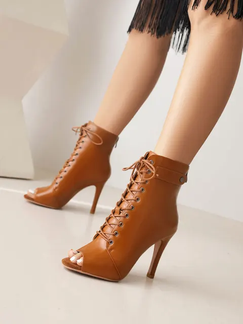 Women's Fashion Summer Party Outdoor Boots Sexy stilettos High Heels Women Latin dance heels shoes Black For Ballroom