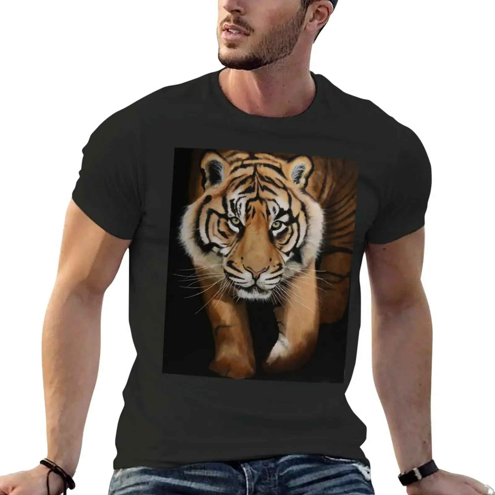 

Sumatran Tiger T-Shirt plus sizes summer tops mens graphic t-shirts big and tall
