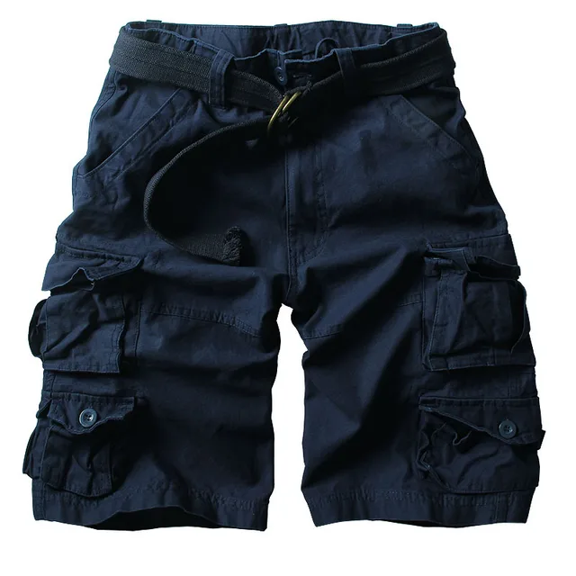 Shorts Cargo Camuflados Masculinos de Multibolsos para o Verão: Elegância e Praticidade 2 Shorts Cargo Camuflados Masculinos de Multibolsos para o Verão
