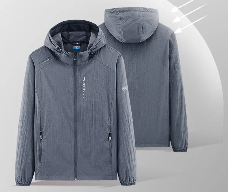 Summer Outdoor Quick Dry Sun-Protective Thin Jacket Men