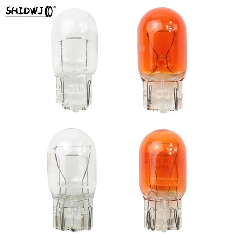

10pcs/set T20 W21/5W Signal Light Halogen Bulb 7440 7443Clear Orange Daytime Turn Stop Brake Tail Bulb DRL Bulbs