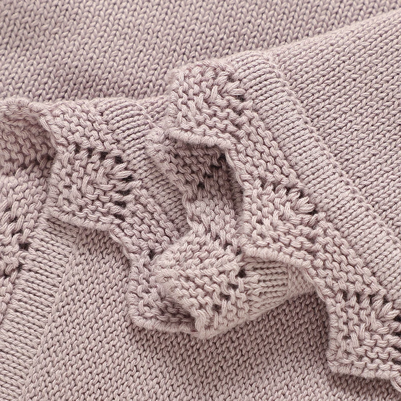 Baby Cotton Blankets Knitted 90*70cm Newborn Infant Boys Girls Cartoon Pattern Sleeping Covers Stuff for Stroller Bedding Quilts 4