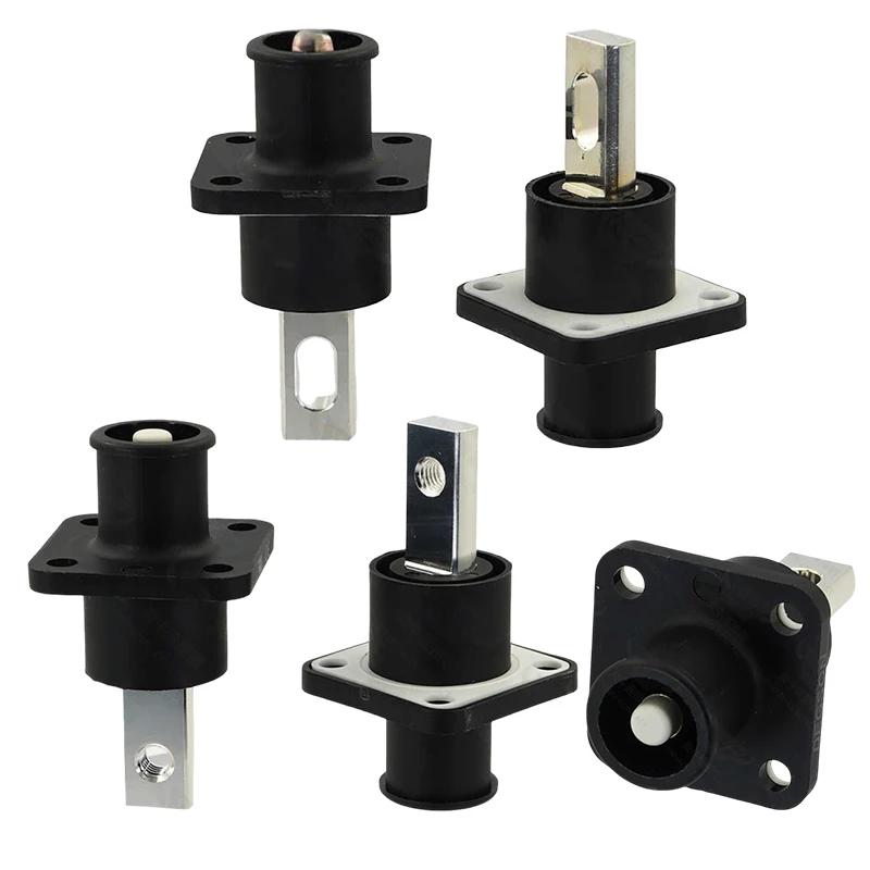 Wire Connectors 350A Single Core Energy Storage Connector 50/70/100/120/150/200/250A High Current Power Terminal Block Through Wall Power Plug