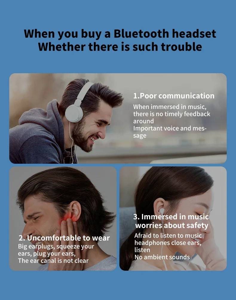 Description Picture 2 of itemTWS Bluetooth 5.4 Earphone Clip on Headphone Wireless Earbud HiFi Stereo Headset Single in-Ear Earphone Sports for Iconic Brand iPhone