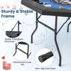 48" Poker Table Foldable - 8 Player Octagon Texas Holdem Poker Tables w/ 8 Cup Holders, Casino-Grade Felt Surface, Padded Rails 5