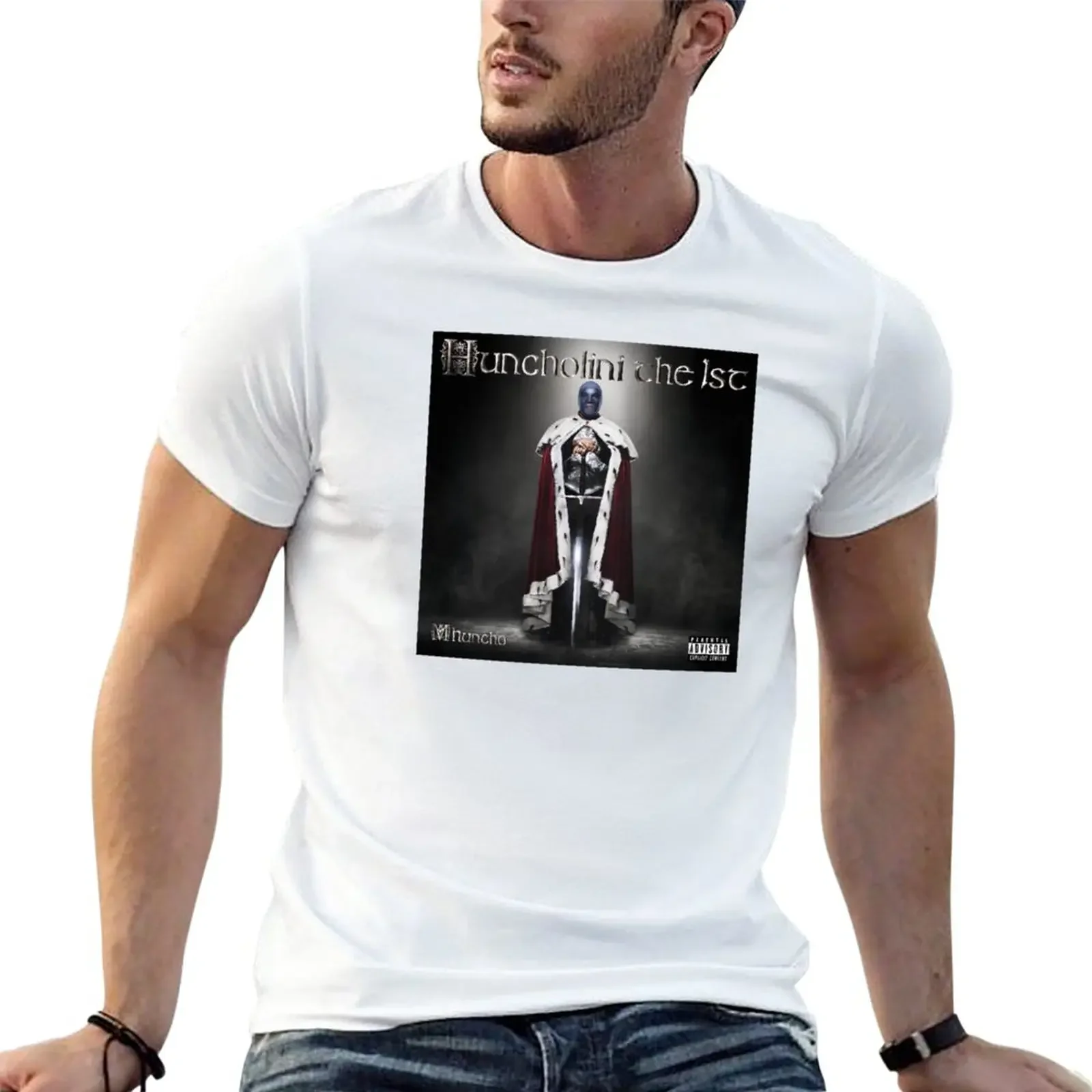 

M Huncho: Huncholini the 1st Official Merchandise T-Shirt summer tops blacks oversized plain white t shirts men