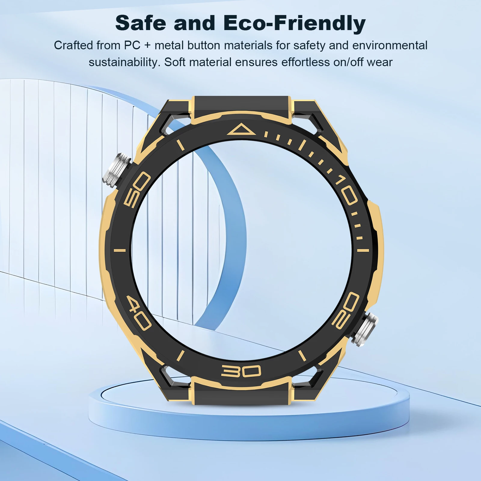 High-Quality Protective PC Case Cover for Smartwatch - Ultimate Bumper Shell