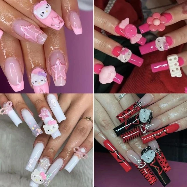 Pink Hello Kitty Nail Charms-20pcs