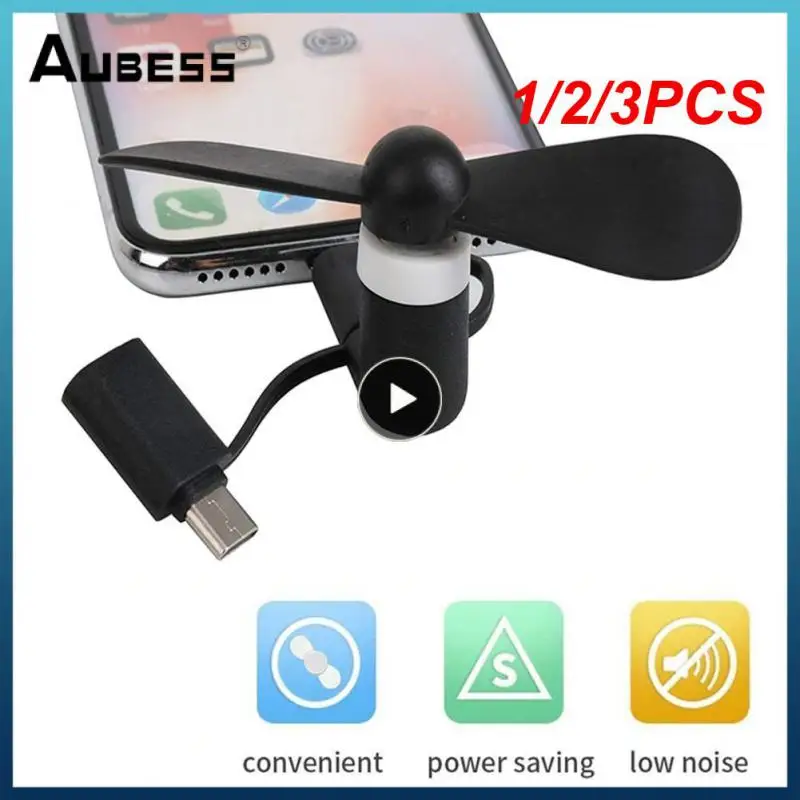 

1/2/3 шт. 3-в-1 мини-вентилятор USB Тип C Micro USB мини-вентилятор охладитель для сотового телефона HTC высококачественный USB