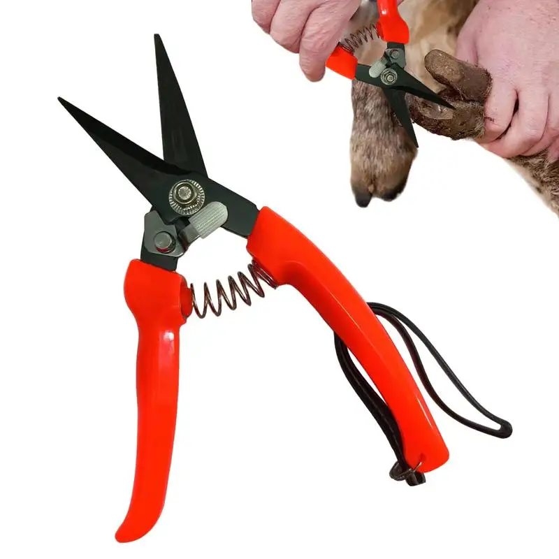 Sheep Hoof Trimmers Horse Clippers Hoof Trimmers Spring-Loaded Sheep Shears Precision Trimming Shears Stainless Steel Nail