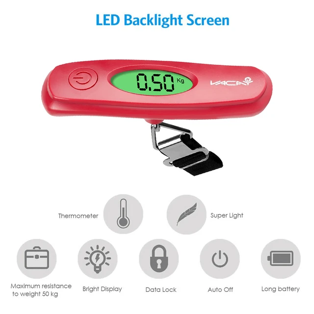 Scale Electronic Backlight Scale Spring Balance Luggage Scale