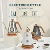 220V/ 110V 1L  kettle, 304 stainless steel, gooseneck spout, coffee maker, fine teapot with thermometer 1