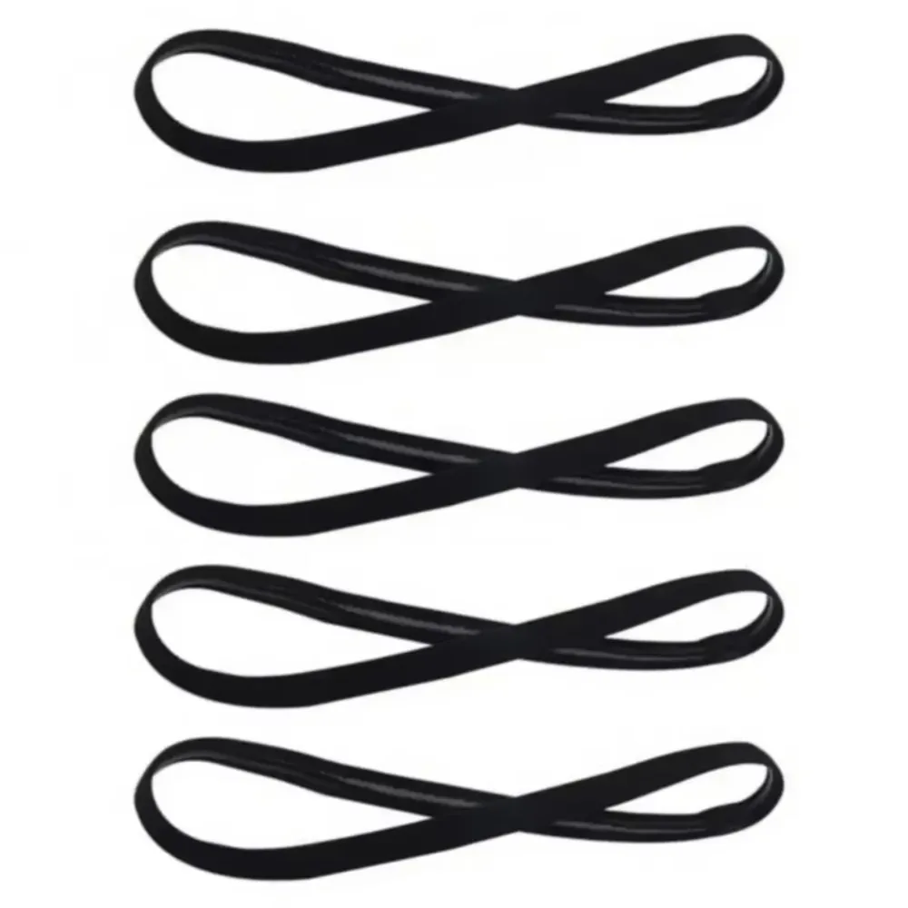 5Pcs Candy Farbe Frauen Männer Yoga Haar Bands Sport Stirnband Mädchen Sport Anti-slip Elastische Gummi Schweißband Fußball laufen