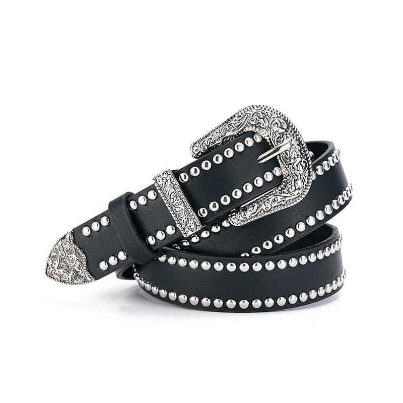 Modischer neuer Bronze-Bullet-Gürtel, Metallgürtel für Männer und Frauen, Punk-Hardware-Jeansgürtel, Y2K-Gürtel, Designer-Gürtel, Damengürtel – Detail 7