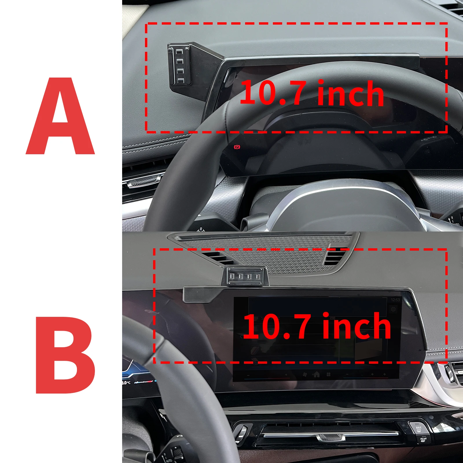 BMW 1 시리즈 2024 2025 2026 BMW120 116 M135 xDrive 안정적인 클립온 휴대폰 홀더 ? ? 진동 없는 마운트 스크린 베이스 ? 액세서리