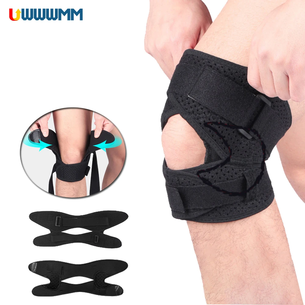 1Pcs Knee Compression Arthritis Women Men Patella Brace Knee Protection Pad Sports Adjustable Support Meniscus Tear