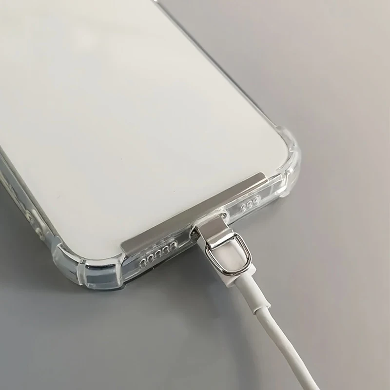 1 stücke Ultra-dünne Edelstahl Telefon Tether Patch Dichtung Handy Gurt Teile Ersatz Lanyard Sicherheit Verbinden Stück – Detail 11