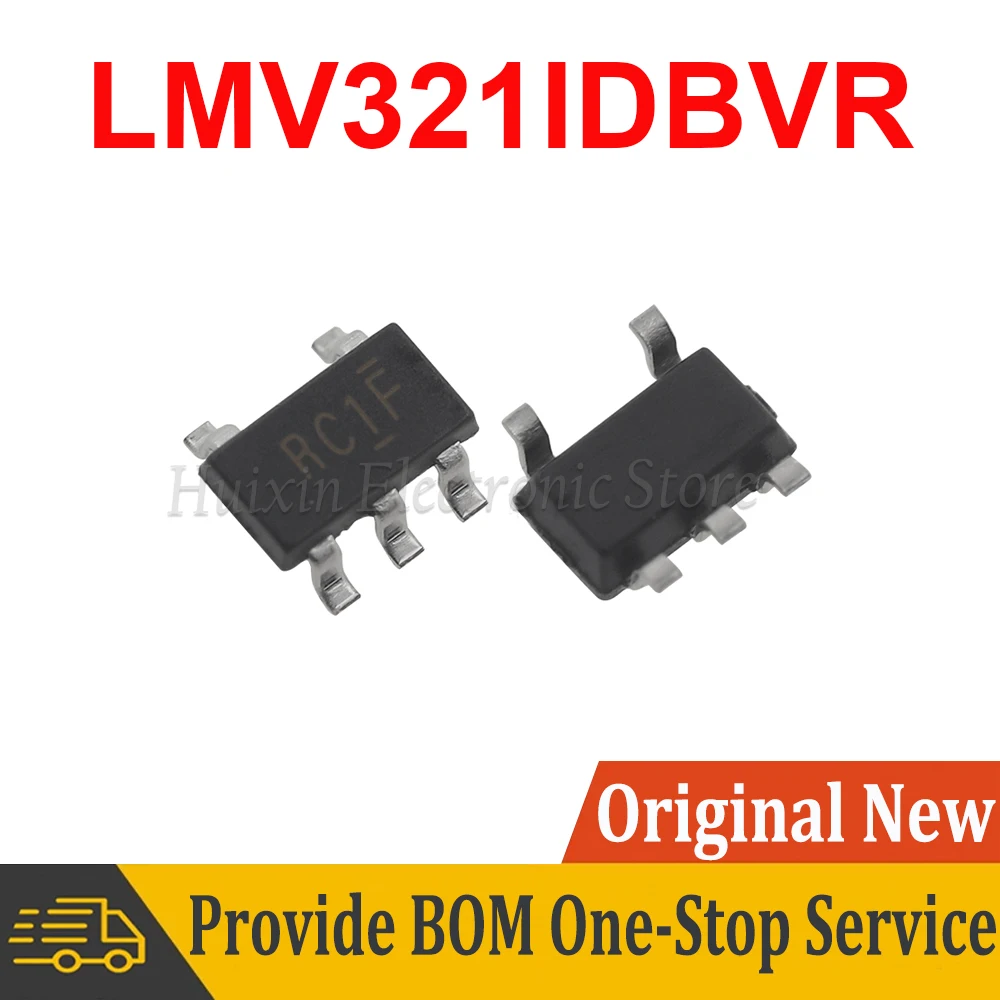 

5PCS LMV321IDBVR LMV321 LMV321ID RC1F SOT23-5 SMD New and Original IC Chipset