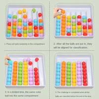 Kindergarten Color Recognition Teaching Aid Children's Sorting Toy with Colored Balls for Early Education Interactive Games 1