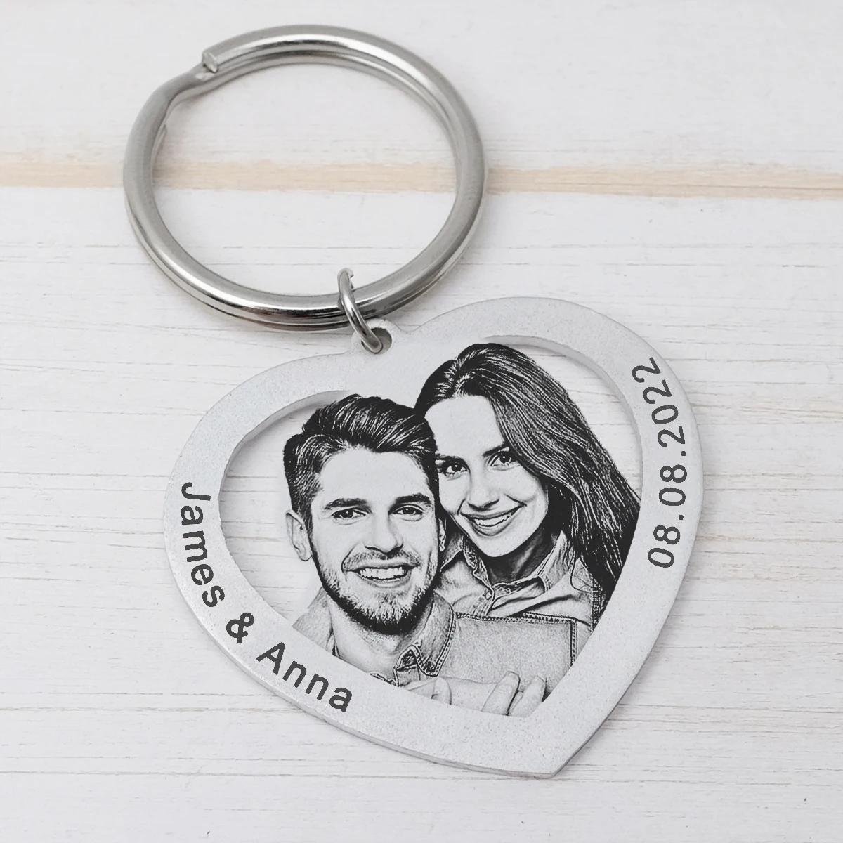 Photo Keychain Custom Keychain Personalized Keychain Personalized Picture Keyring Memorial Photo Gift For Him Her