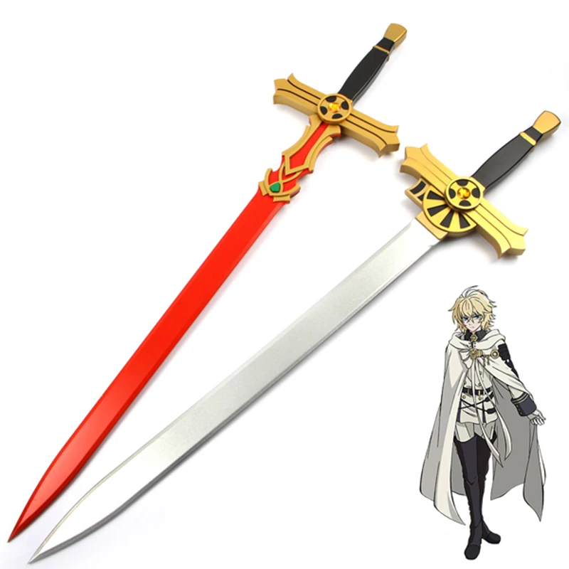 

Seraph of The End Cosplay Japanese Anime Owari No Seraph Mikaela Hyakuya Cosplay Sword Props 43'' Wooden Weapons for Halloween
