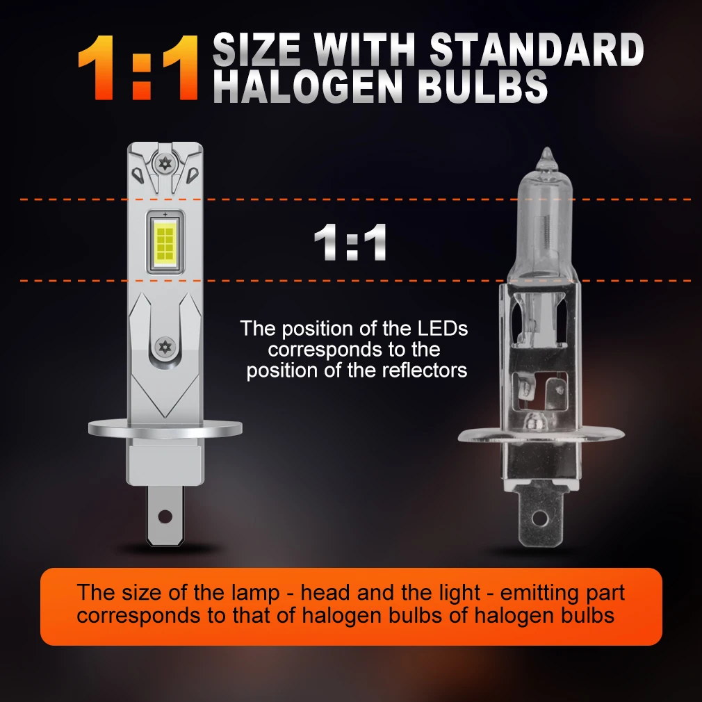XSTORM H1 LED 라이트 70W 15000LM H3 LED 헤드라이트 캔버스 자동차 안개등 3570 CSP 칩 터보 헤드라이트 12V 6000K 플러그 앤 플레이