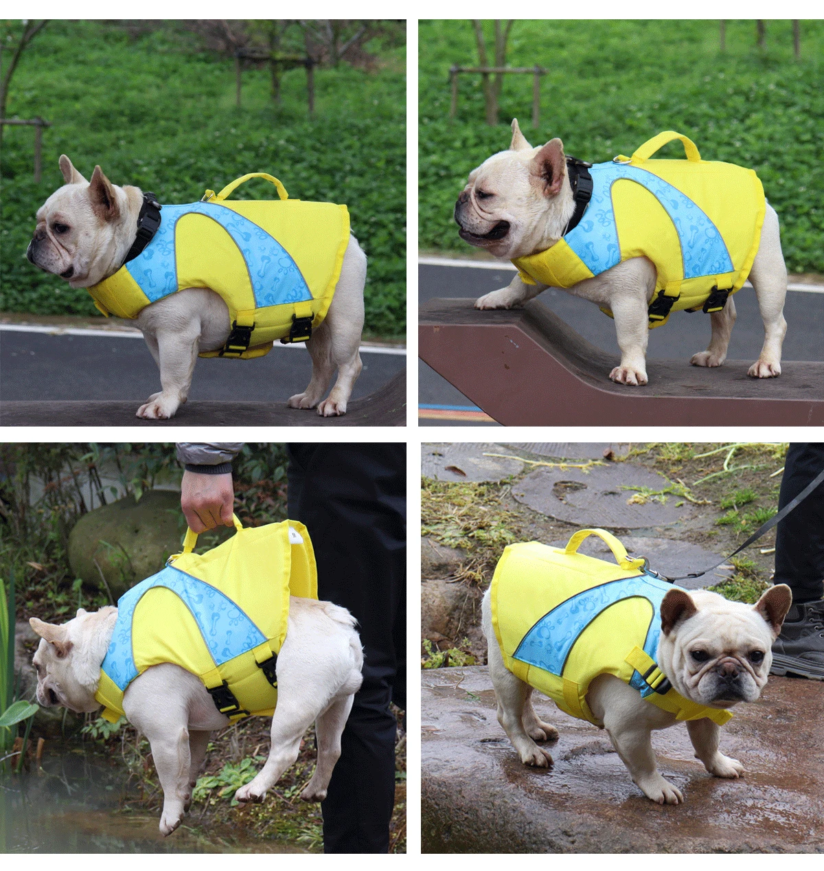 DogMEGA Reflective Life Jacket for Chubby Dog