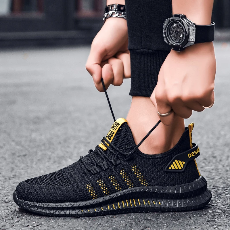 Abhoth Running Shoes Non-Slip Breathable Mesh Lightweight Comfortable Air Sports Shoe Men Walking Leisure Zapatillas Sneakers 48