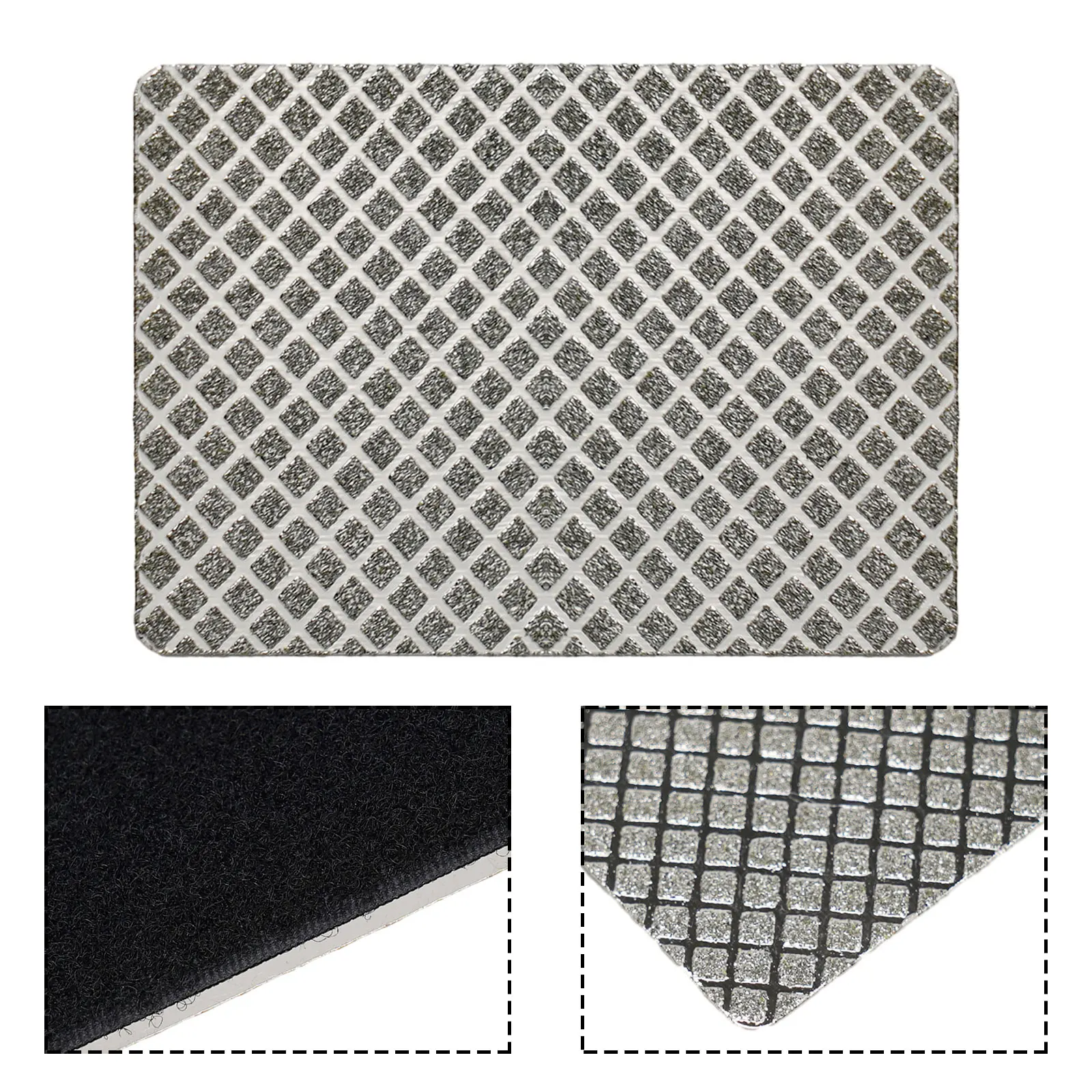 

1Pc Sharpening Stone Sheet 90*55*2.5mm Diamond Sharpener Grinding Sheet Backing Pad Hook&Loop For Sanding Tools Accessories