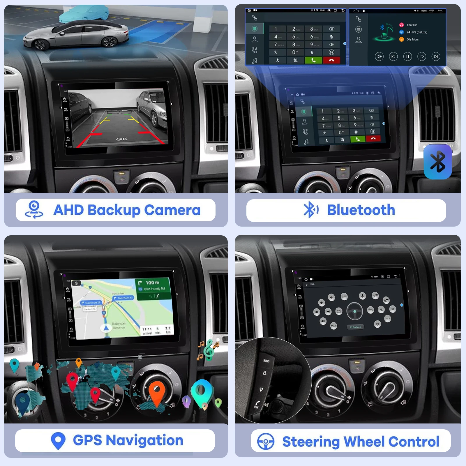 Android Car Radio for Fiat Ducato Peugeot Boxer Citroen Jumper Multimedia Player