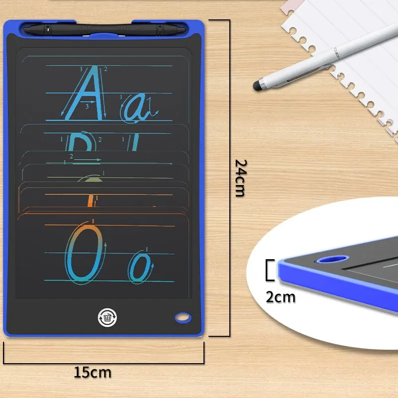 LCD Writing Tablet 8.8 Inch Kids Drawing Learning Games Portable Color Electronic Graphic Board Birthday Gift For Child