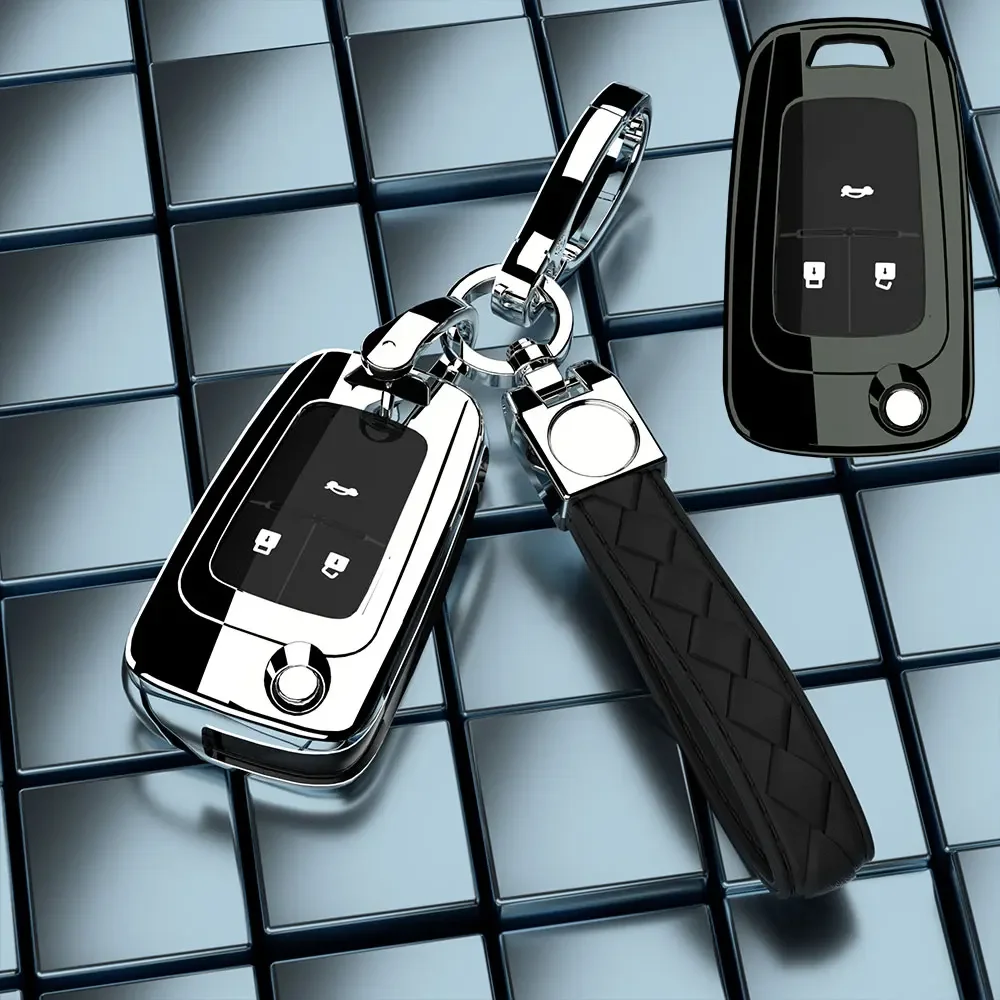 Custodia Chiave Auto Ontto In TPU Beige | Adatta Per Opel (Astra, Corsa, Mokka, Meriva, Grandland) E Chevrolet (Cruze, Aveo, Equinox, Captiva) | Protezione 4 Tasti | Portachiavi Incluso